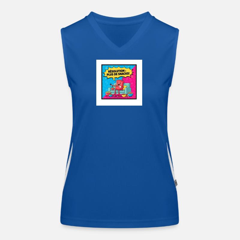 Popcorn Drawing Snack Party Women's Functional Contrast Tank Top