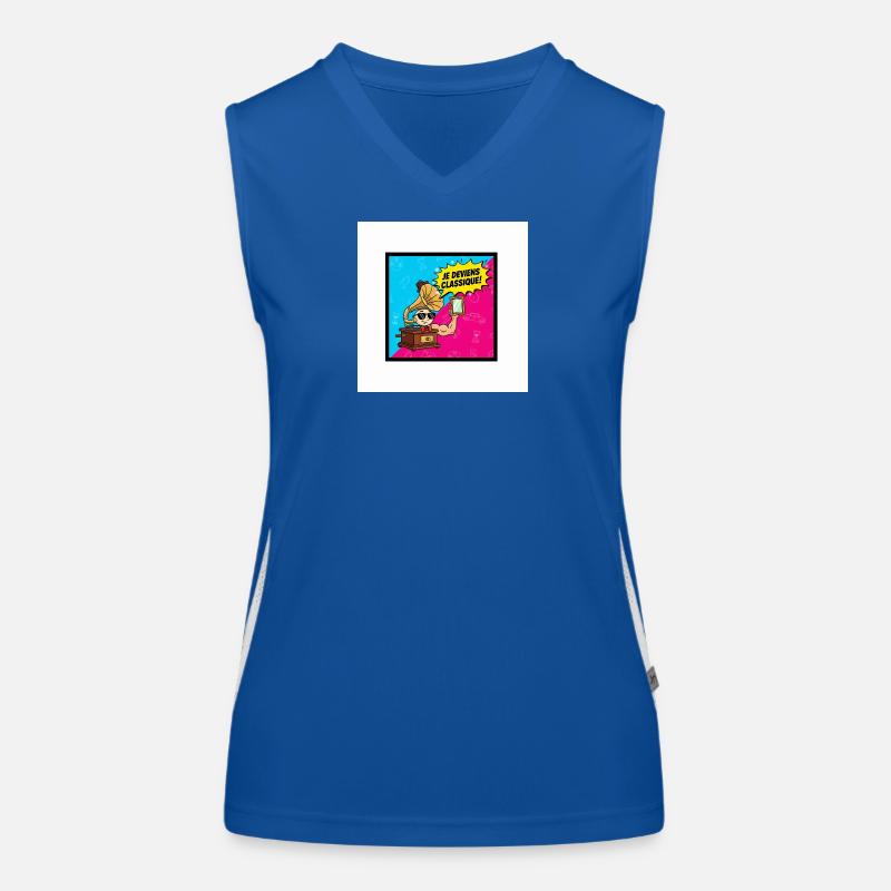 Je deviens Classique Pop Retro Débardeur respirant contrasté Femme
