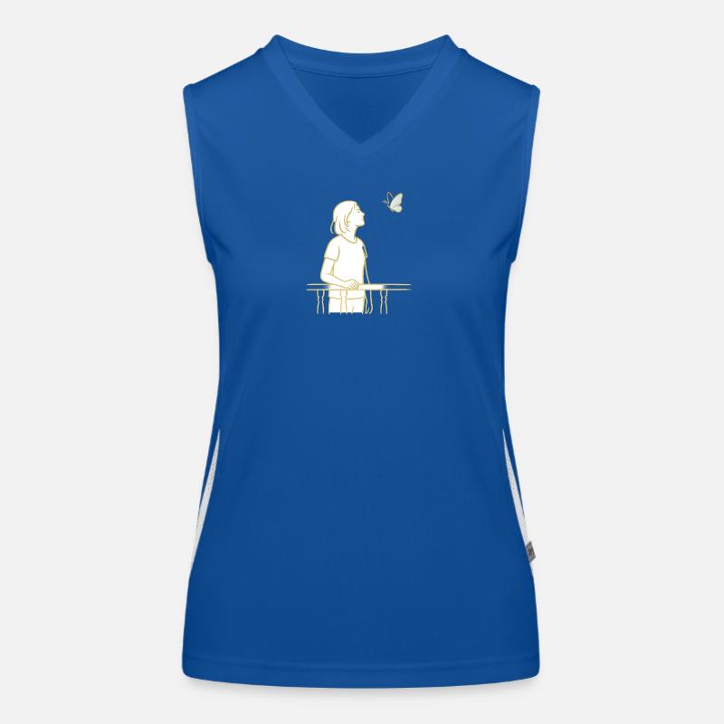 Vue du papillon Débardeur respirant contrasté Femme