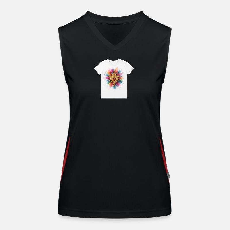 Inception Tee Funktionelles Kontrast-Tank Top für Frauen