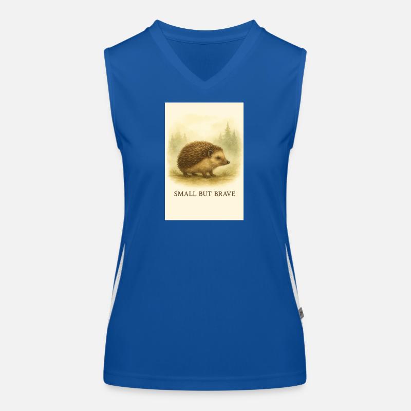 Kleiner Spine-Held Funktionelles Kontrast-Tank Top für Frauen