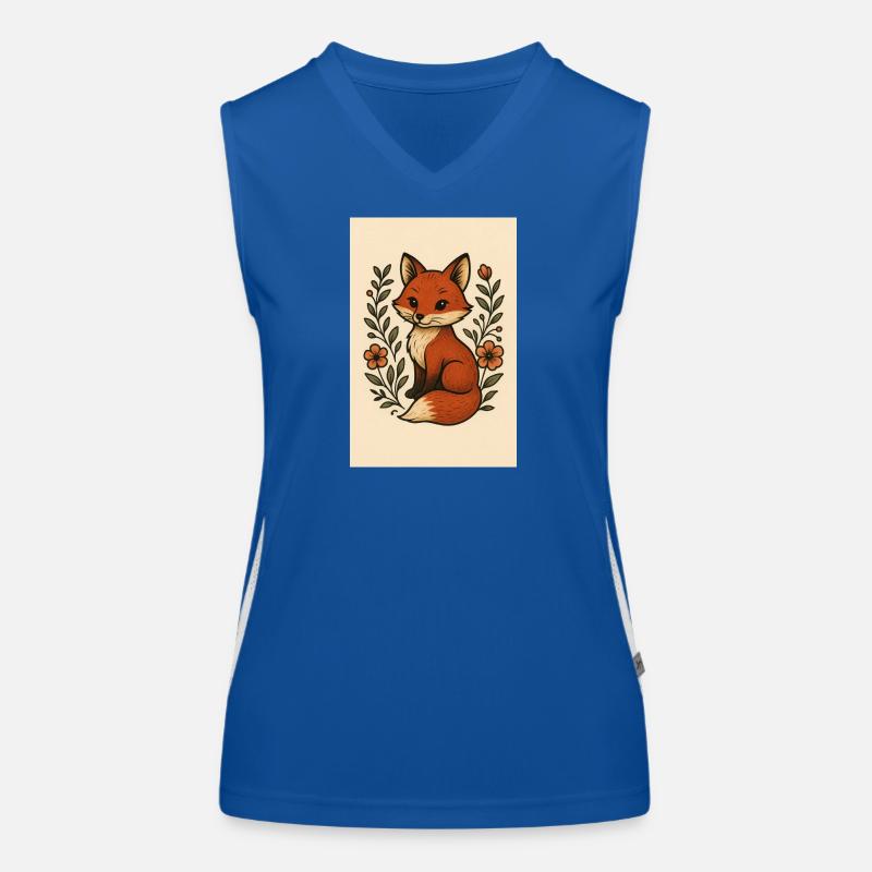 Großer Fuchs Funktionelles Kontrast-Tank Top für Frauen