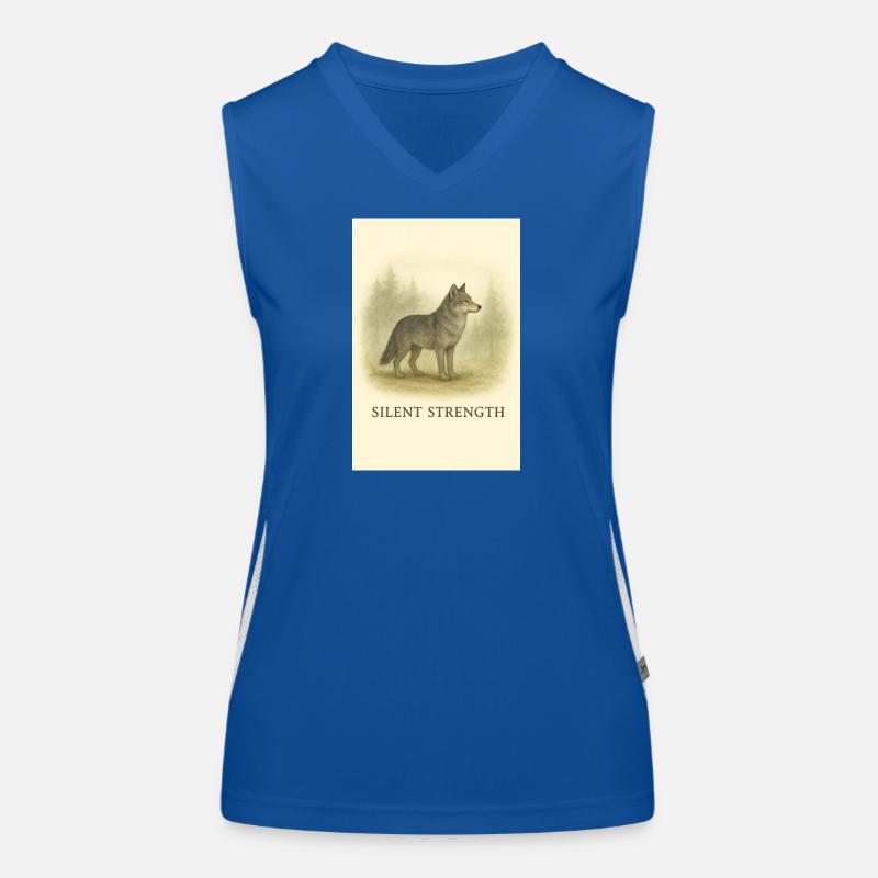 Stiller Machtwolf Funktionelles Kontrast-Tank Top für Frauen