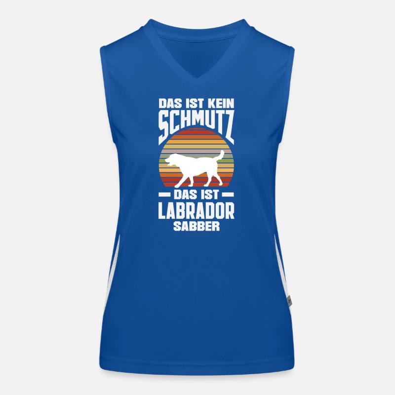 Labrador Tricks Funktionelles Kontrast-Tank Top für Frauen