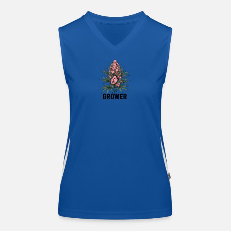 Cannabis-Anbauer-Kaugummi Funktionelles Kontrast-Tank Top für Frauen