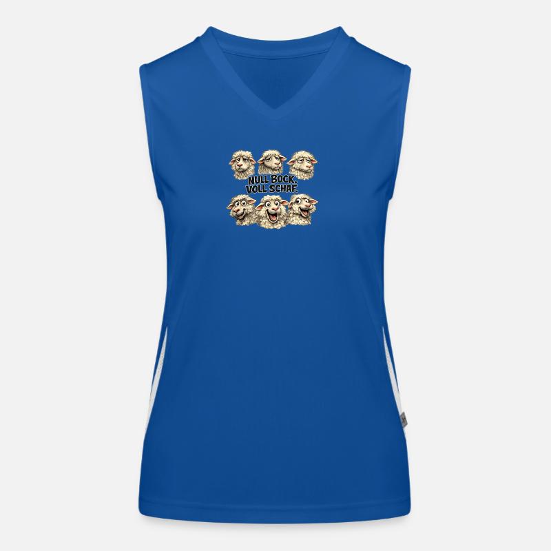 Sheep Quintet: Zero Buck Full Sheep Women's Functional Contrast Tank Top