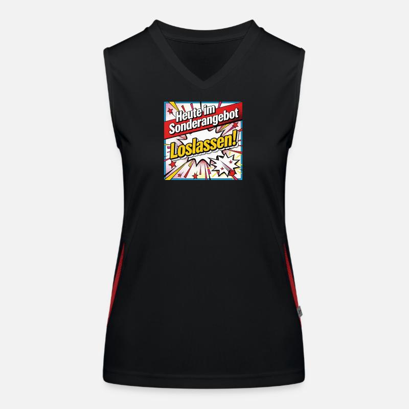 Loslassen Funktionelles Kontrast-Tank Top für Frauen