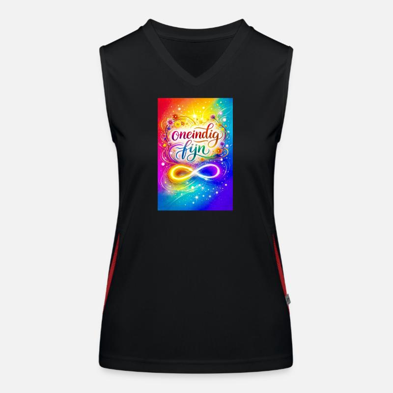 Unendlich feines farbenfrohes Design Funktionelles Kontrast-Tank Top für Frauen