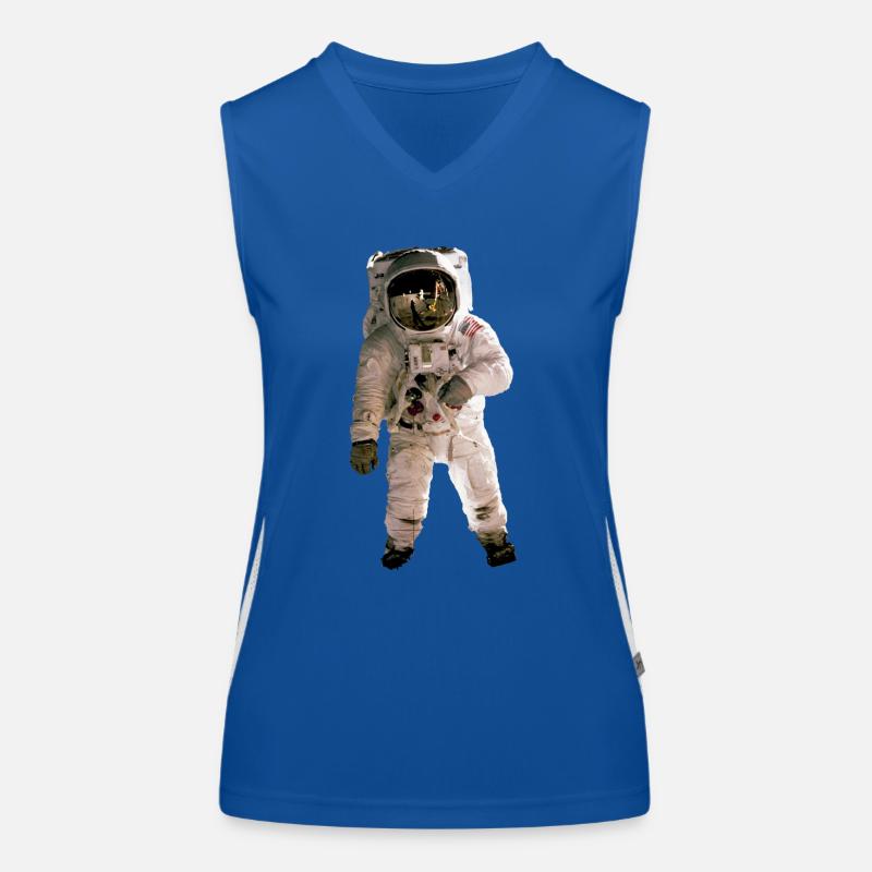 Astronaut Funktionelles Kontrast-Tank Top für Frauen