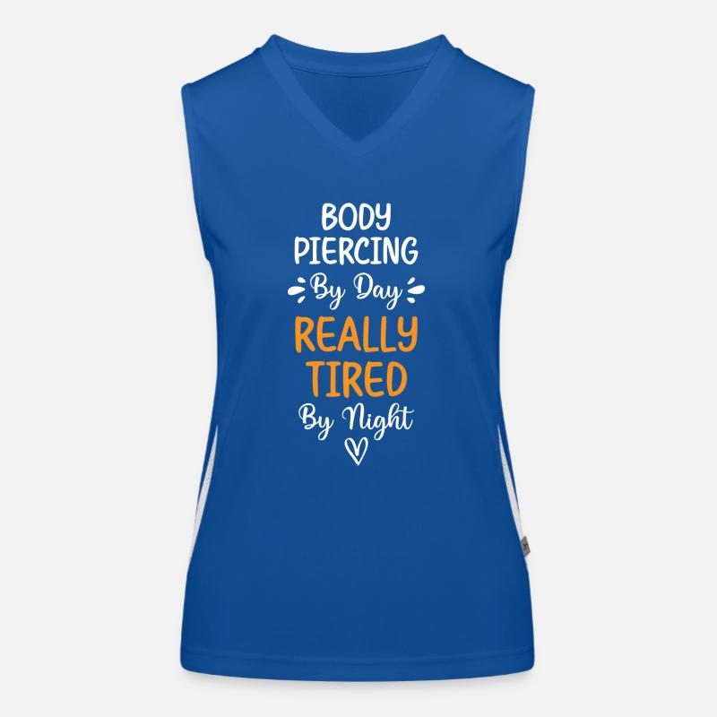 Beruf Schmerz Körperschmuck Studio Funktionelles Kontrast-Tank Top für Frauen
