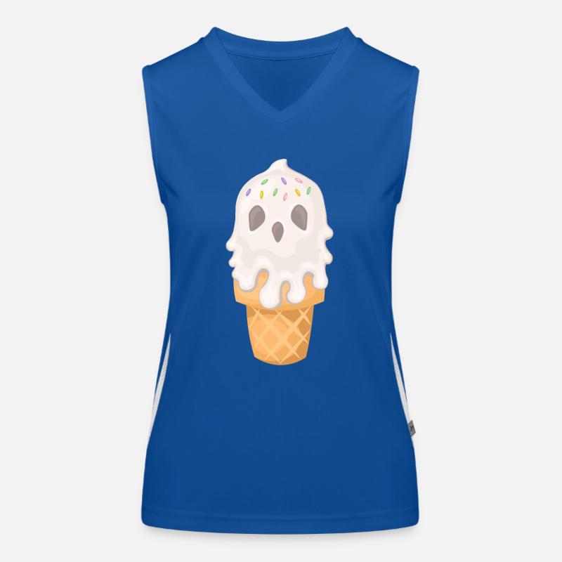 Halloween-Geister-Eis Funktionelles Kontrast-Tank Top für Frauen
