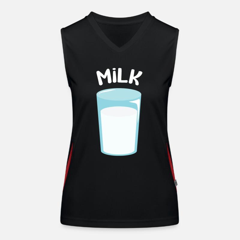 Verre de lait Débardeur respirant contrasté Femme