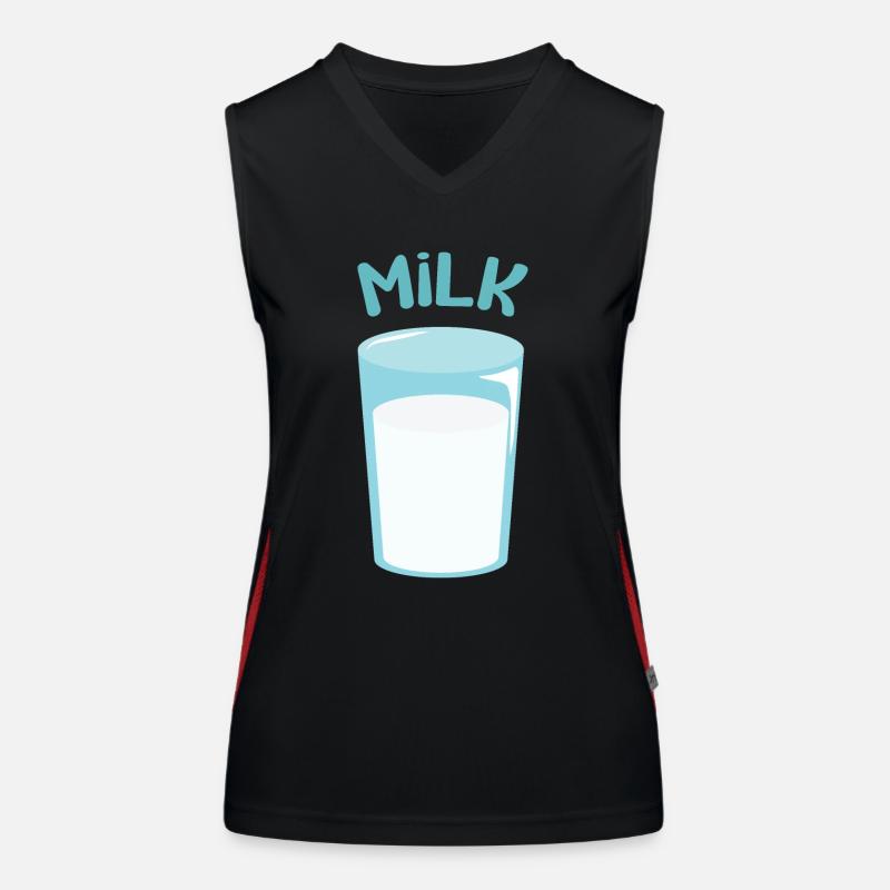 Verre de lait Débardeur respirant contrasté Femme