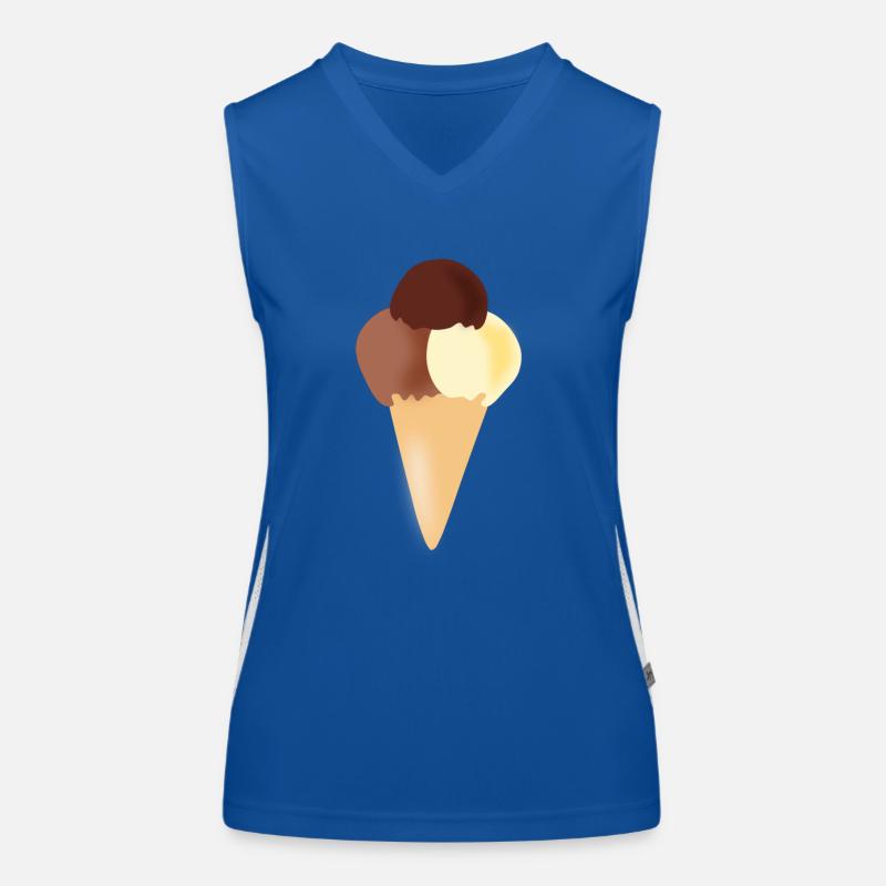 eis eiscreme restaurant ice cream sundae32 Funktionelles Kontrast-Tank Top für Frauen