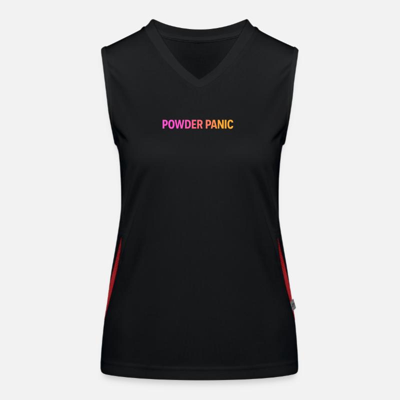 Powder Panic Funktionelles Kontrast-Tank Top für Frauen