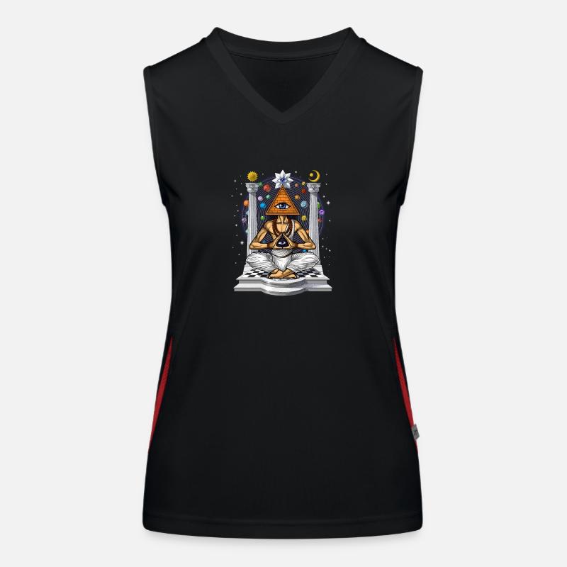 Illuminati Pyramid Women's Functional Contrast Tank Top
