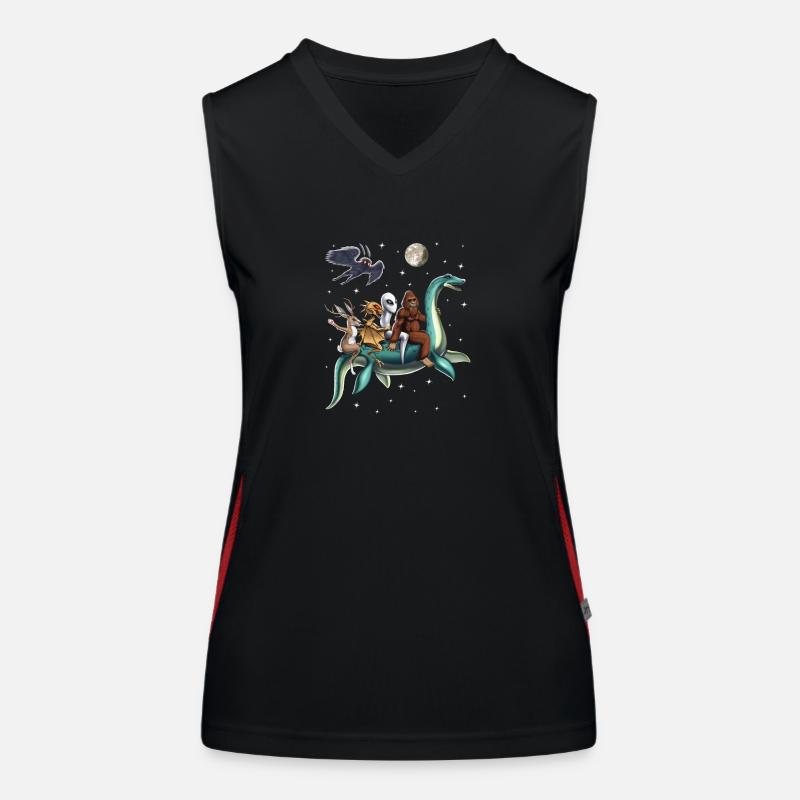 Cryptids Journey Women's Functional Contrast Tank Top