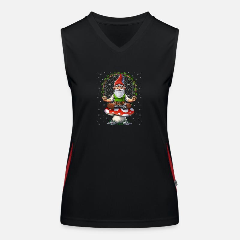 Méditation Champignon Gnome Débardeur respirant contrasté Femme