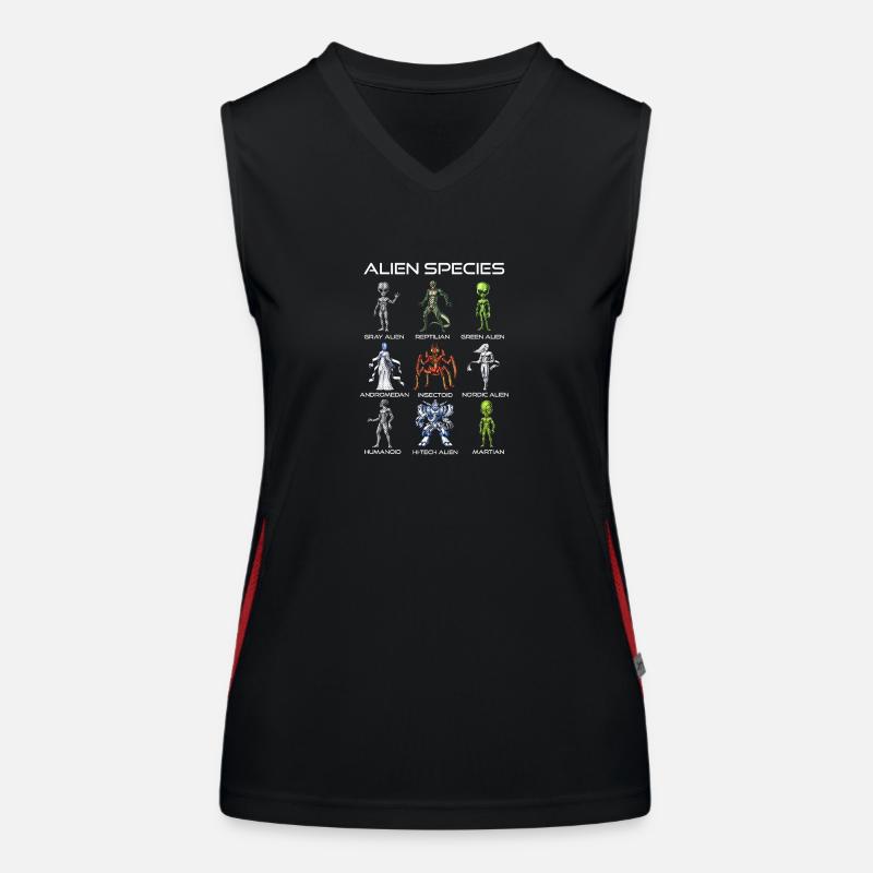 Gebietsfremde Spezies Funktionelles Kontrast-Tank Top für Frauen