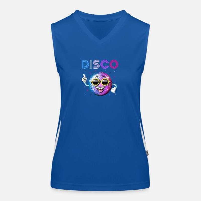 Disco Ball Women's Functional Contrast Tank Top