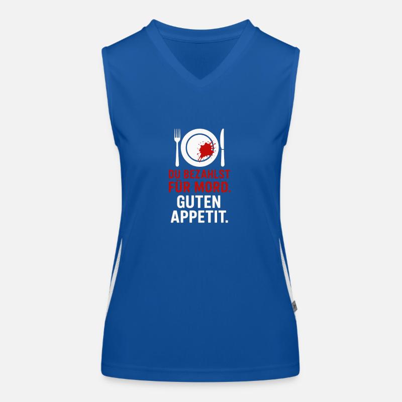 Murder on the plate Women's Functional Contrast Tank Top