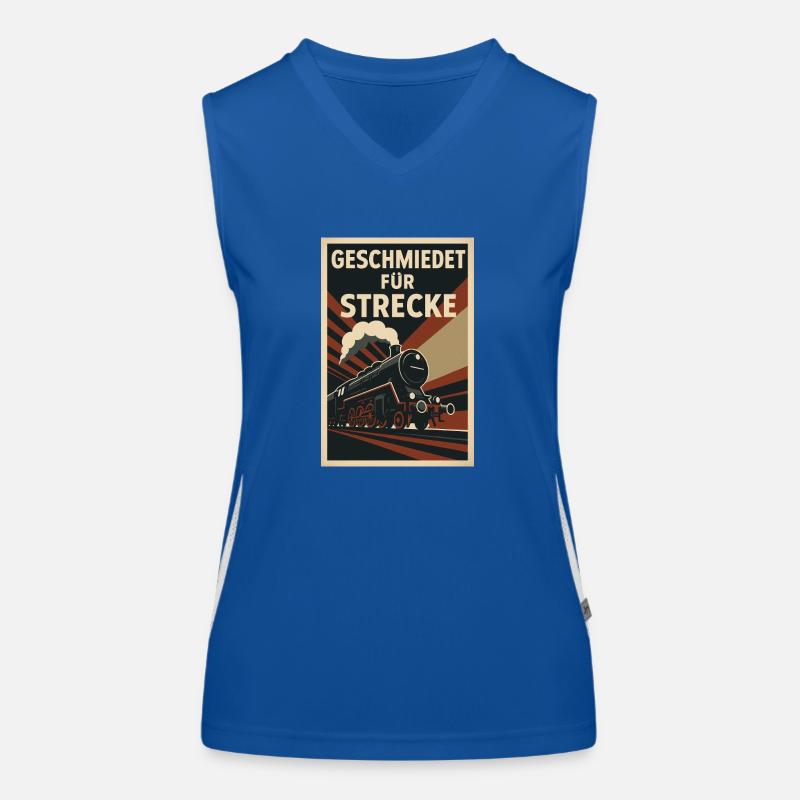 Railway Forged For Line Freight Train Women's Functional Contrast Tank Top