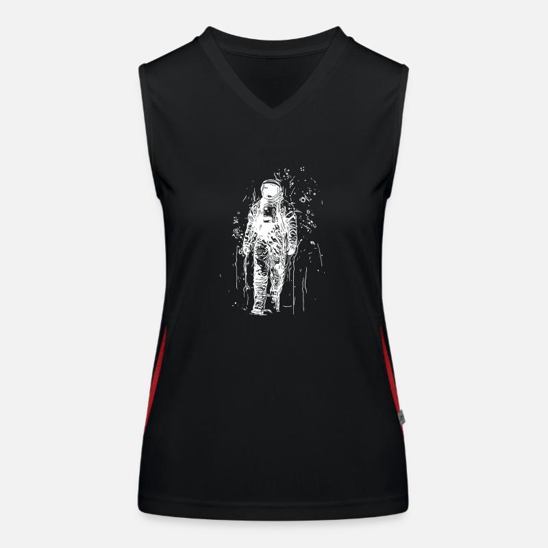 Moon Dust Walk Lonely Planet Astronaute Débardeur respirant contrasté Femme