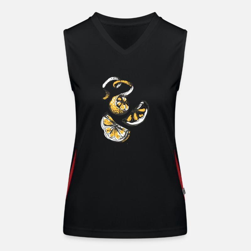 Lemon Funktionelles Kontrast-Tank Top für Frauen