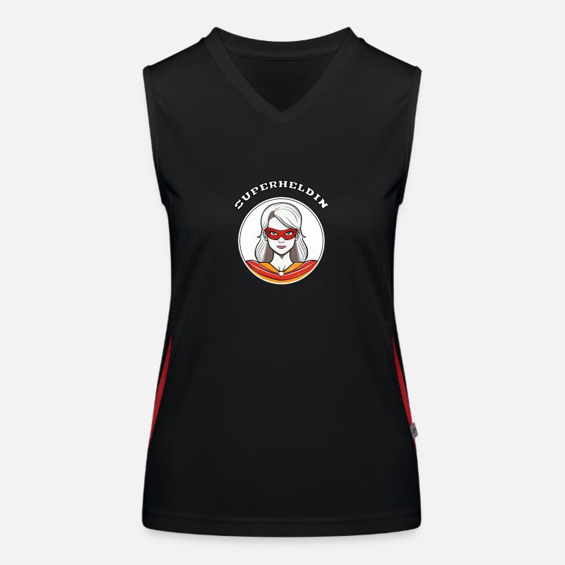 Superheldin Funktionelles Kontrast-Tank Top für Frauen