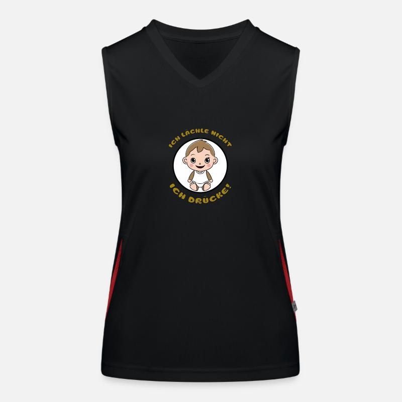 Ich drücke Funktionelles Kontrast-Tank Top für Frauen