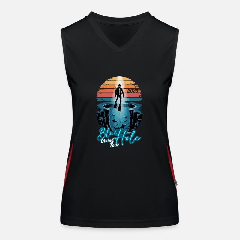 DivingTour Blue Hole 2025 Funktionelles Kontrast-Tank Top für Frauen