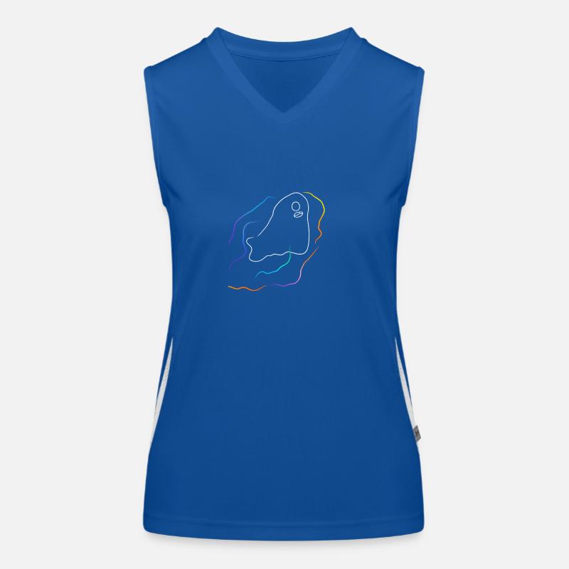 Spirit with rainbow lines Women's Functional Contrast Tank Top