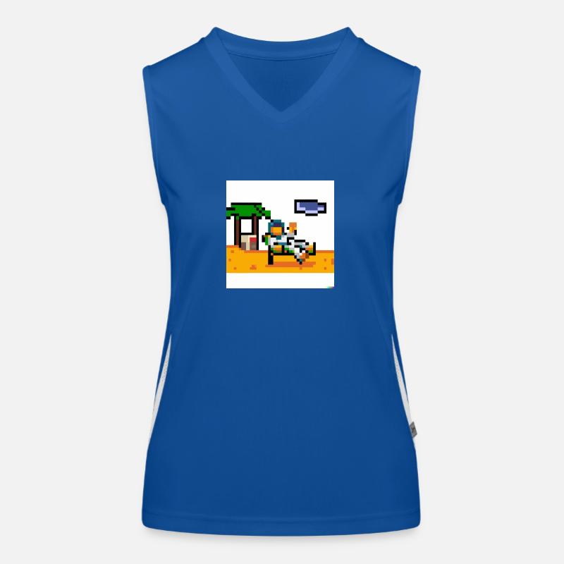 Astronaut Funktionelles Kontrast-Tank Top für Frauen