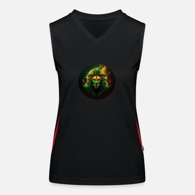 LiOnFire Funktionelles Kontrast-Tank Top für Frauen