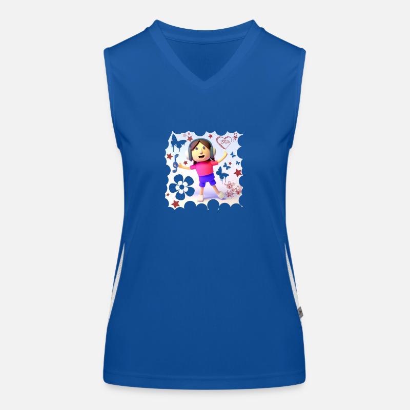 LUSTIGE MUSIK 9 Funktionelles Kontrast-Tank Top für Frauen