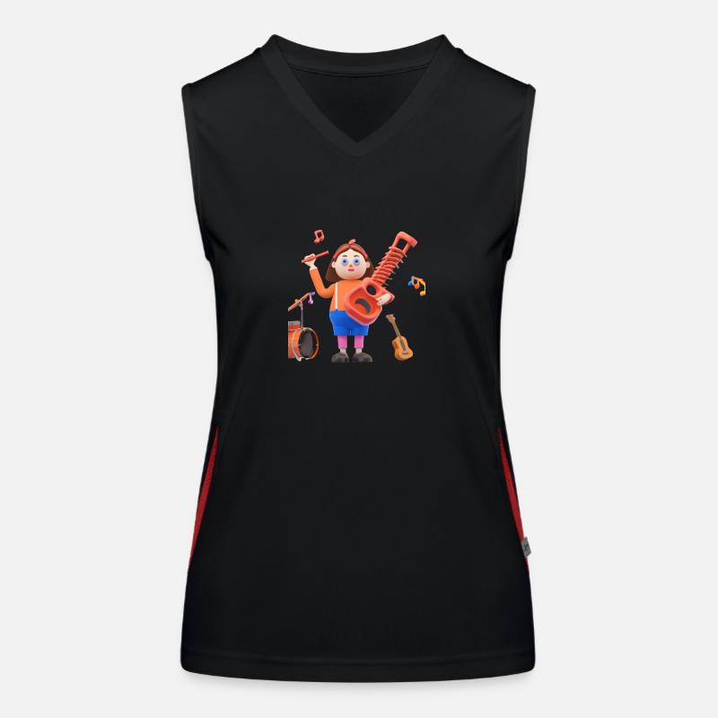 LUSTIG 13 Funktionelles Kontrast-Tank Top für Frauen