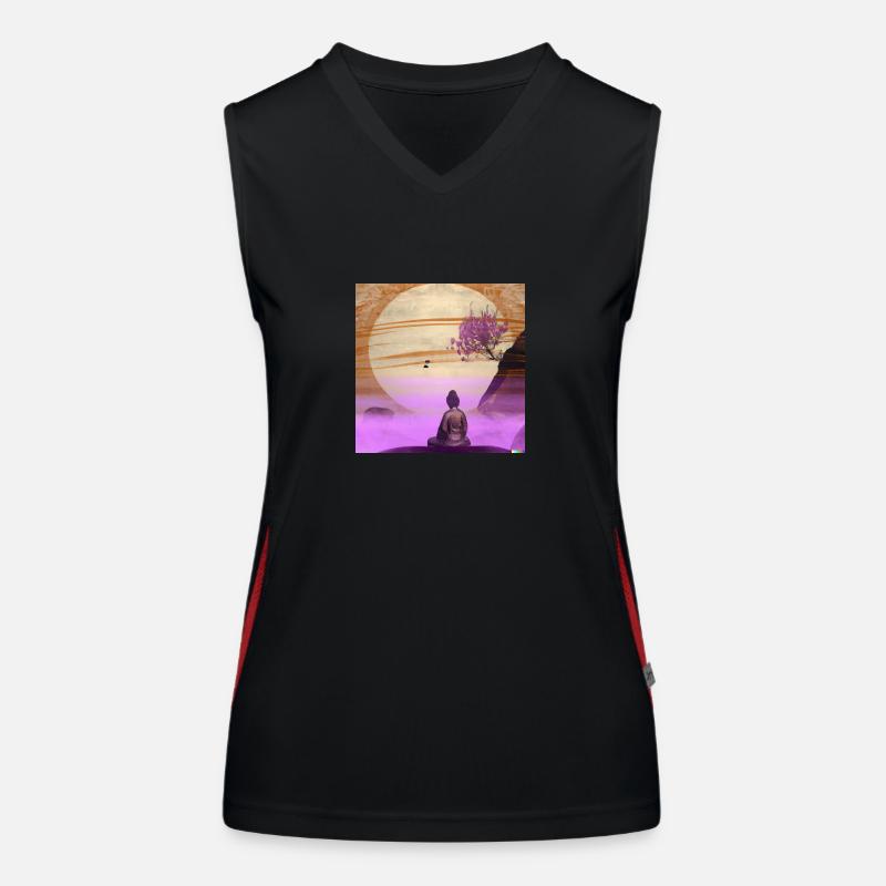 JD Star Artwork No.6 Funktionelles Kontrast-Tank Top für Frauen