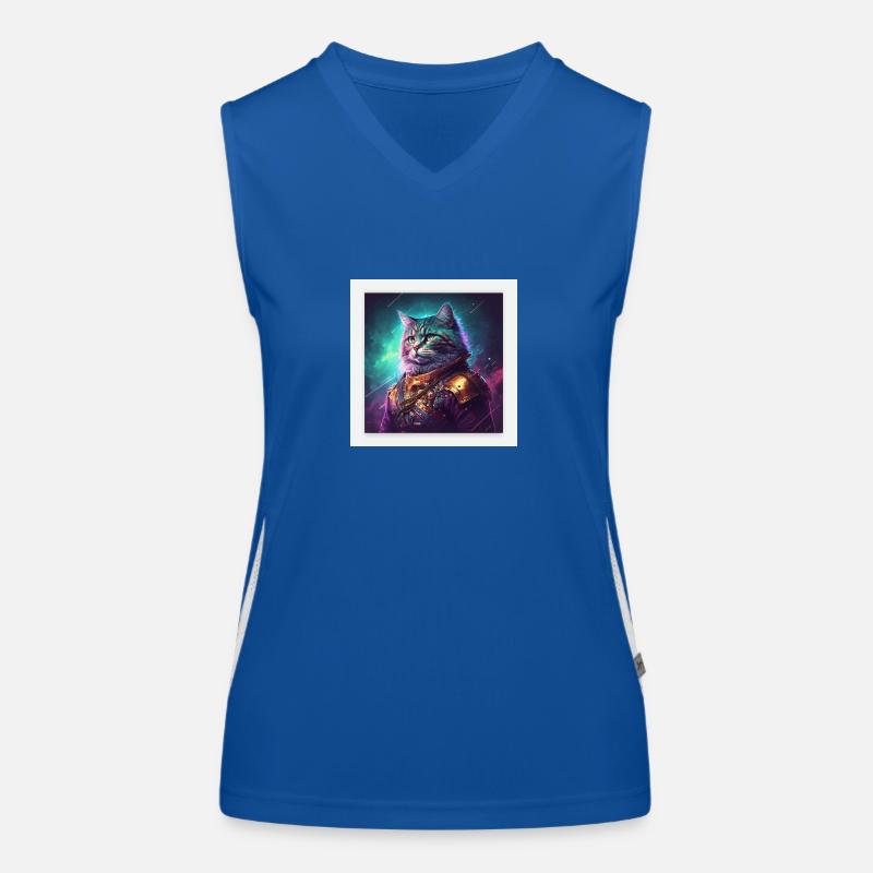 Der Herrscher der Galaxy ist eine Katze Funktionelles Kontrast-Tank Top für Frauen