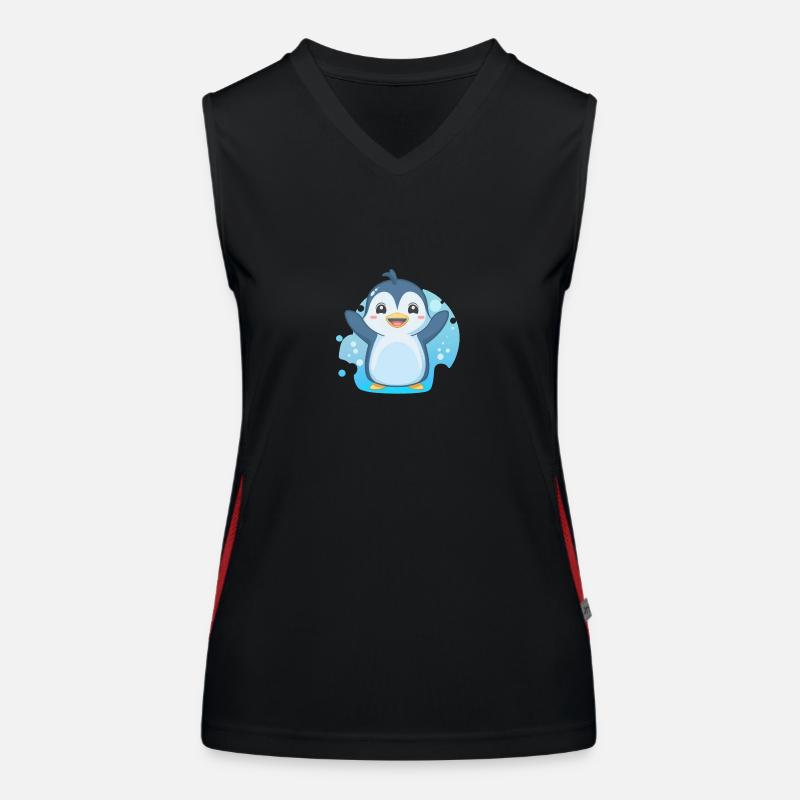 Pingouin mignon Débardeur respirant contrasté Femme