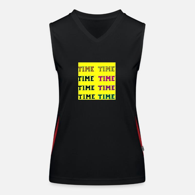 Zeit Funktionelles Kontrast-Tank Top für Frauen