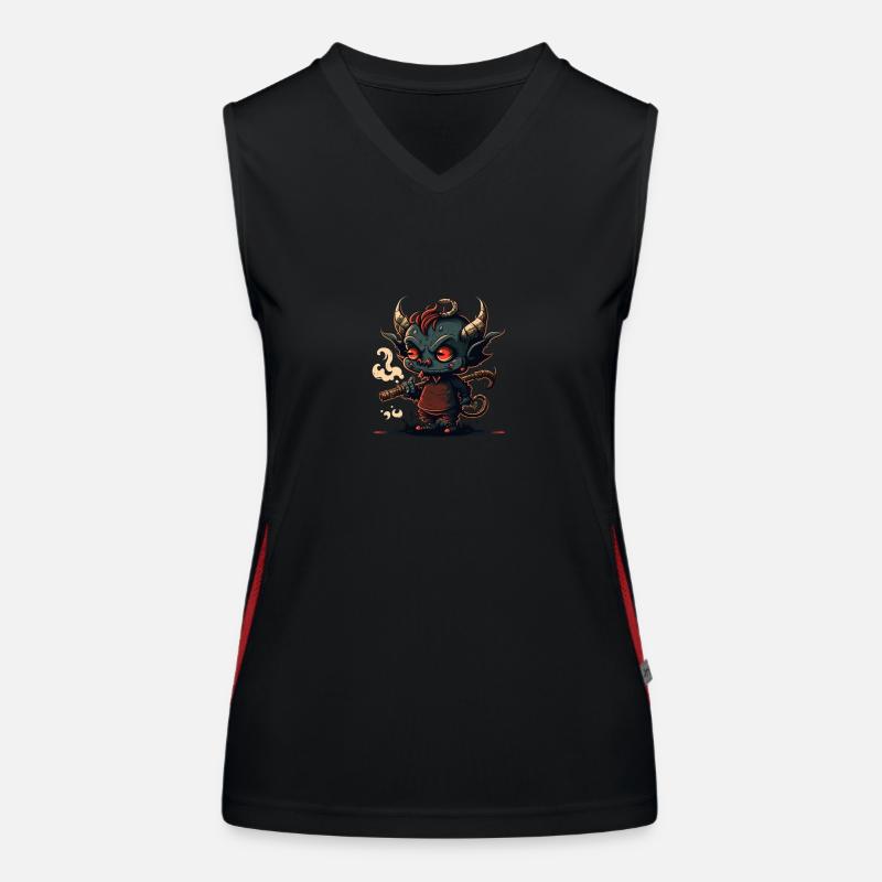 A cute demon Women's Functional Contrast Tank Top