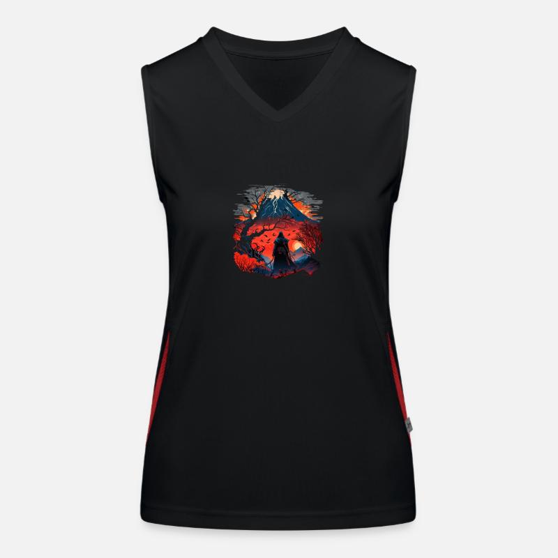 Die Schwarzen Lande Funktionelles Kontrast-Tank Top für Frauen