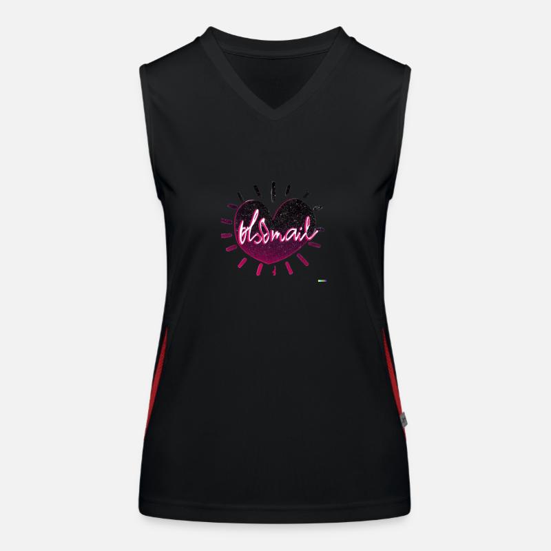 Heart Funktionelles Kontrast-Tank Top für Frauen