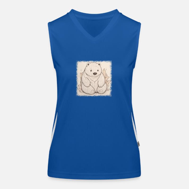 north pole caffeine addict bridge the gap Women's Functional Contrast Tank Top