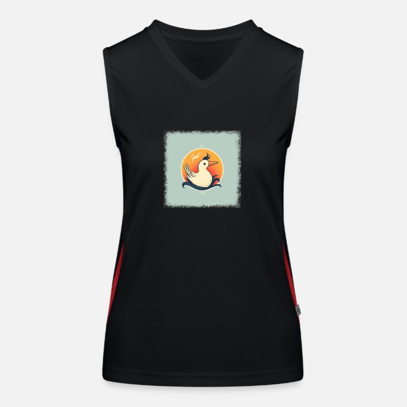 Noël bébé panda cadeau de Noël bday Débardeur respirant contrasté Femme
