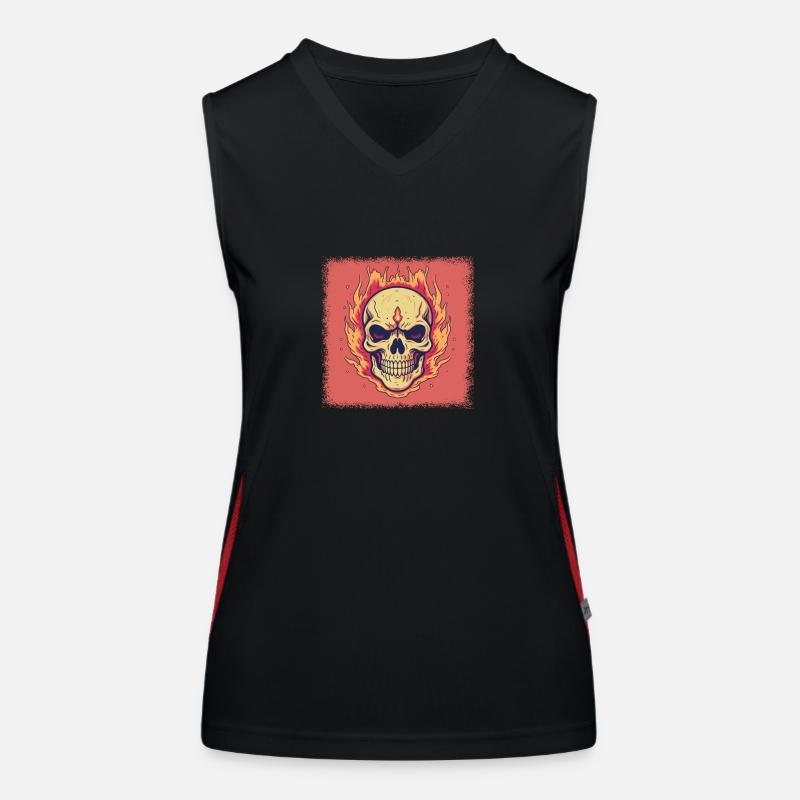skeletal humor funny quote skeleton bones Women's Functional Contrast Tank Top