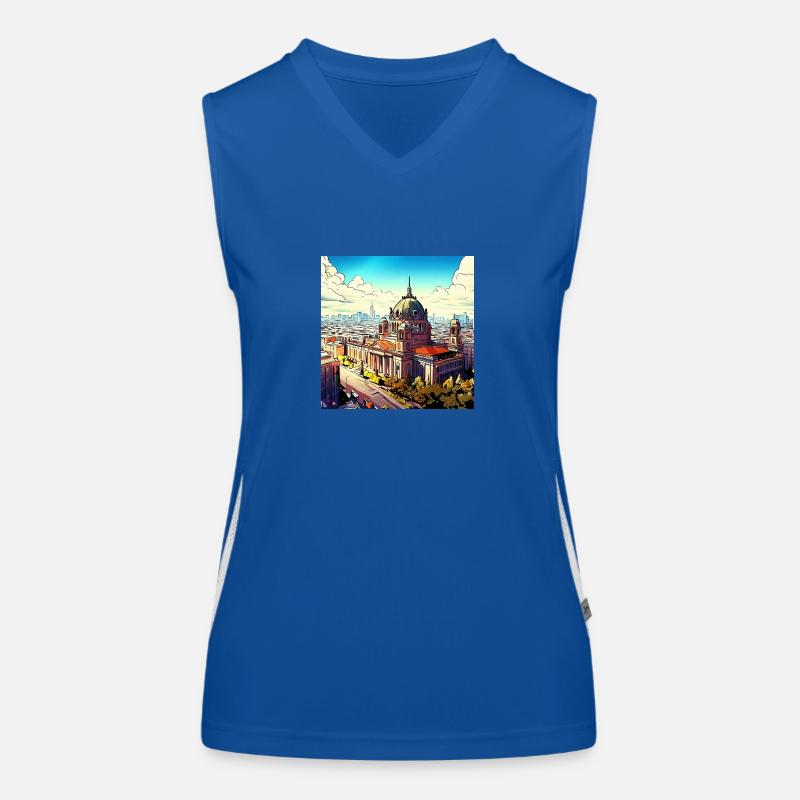 Kathedrale Funktionelles Kontrast-Tank Top für Frauen