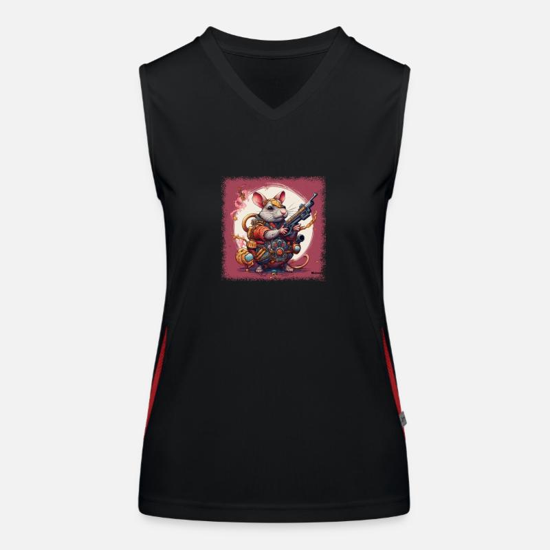 wisdom bday cat everything is ok dont worry Funktionelles Kontrast-Tank Top für Frauen