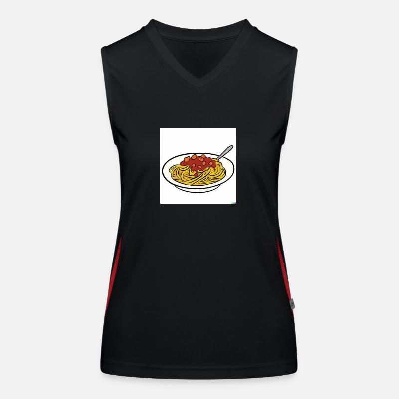 spaghetti bolognese Women's Functional Contrast Tank Top
