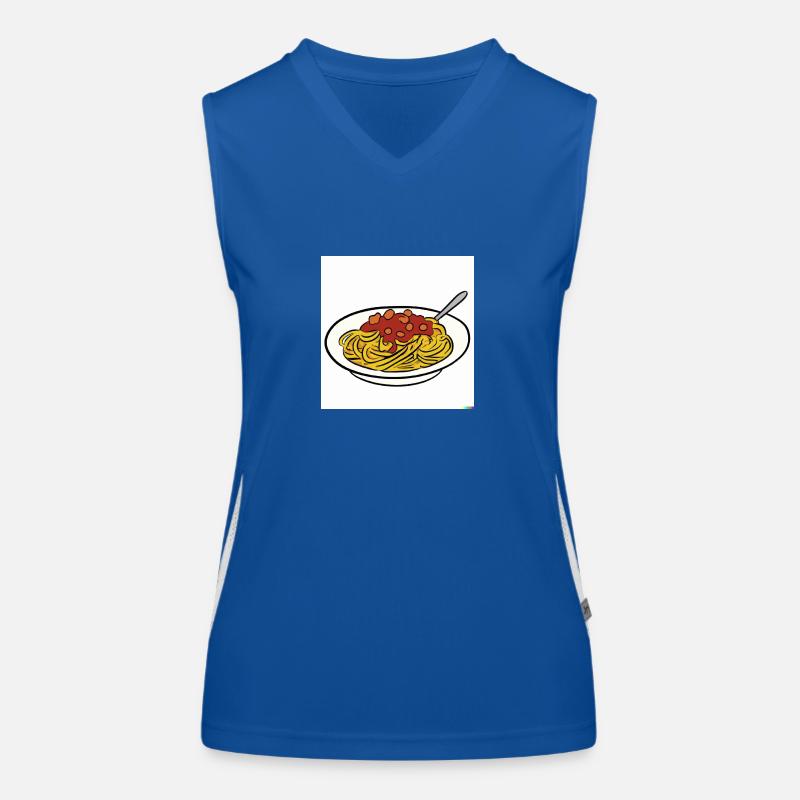Spaghetti Bolognese Funktionelles Kontrast-Tank Top für Frauen